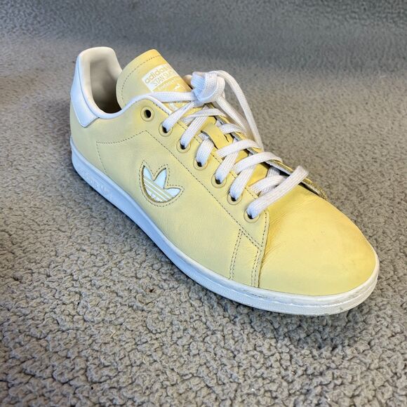 Adidas Stan Smith Originals Leather Sneakers Mens 9 Yellow Shoes BD7438 - Picture 7 of 16